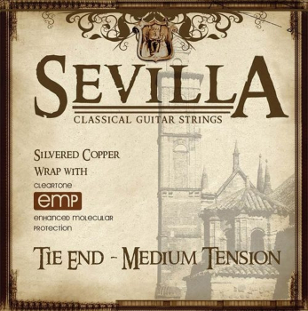 SEVILLA TREATED CLASSICAL STRINGS MED TENSION / TIE END