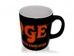 Orange Tasse schwarz mit Logo orange